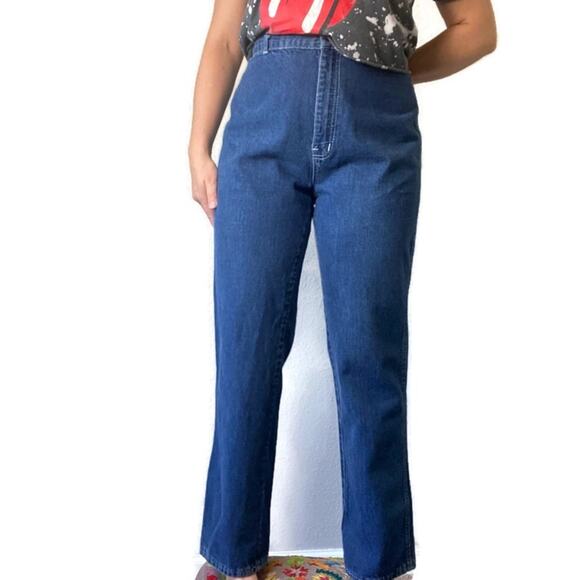 Vintage Rainbow Pocket High Rise Straight Leg Jeans Size 32 - Picture 3 of 5